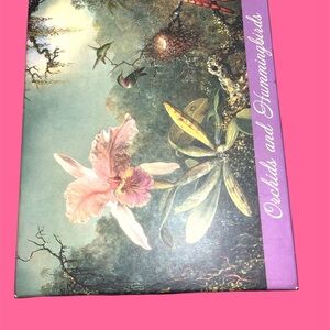 Orchids and Hummingbirds photo Book NWOT